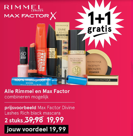 Max Factor   lipstick, lipgloss folder aanbieding bij  Etos - details