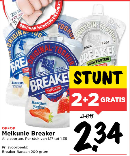 Melkunie   zuivelsnack folder aanbieding bij  Vomar - details