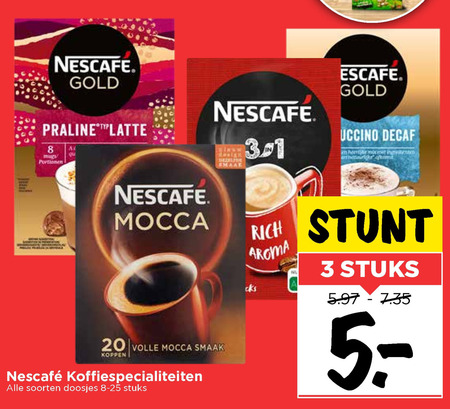 Nescafe   oploskoffie folder aanbieding bij  Vomar - details