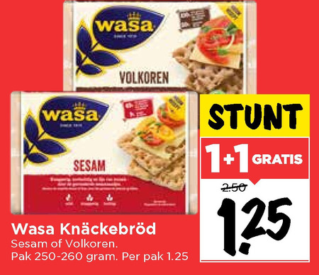 Wasa   knackebrod folder aanbieding bij  Vomar - details