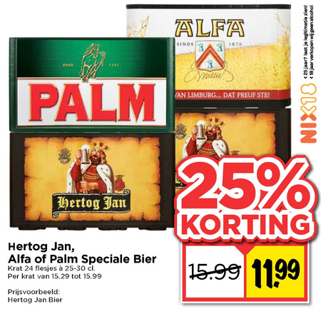 Alfa   krat bier folder aanbieding bij  Vomar - details