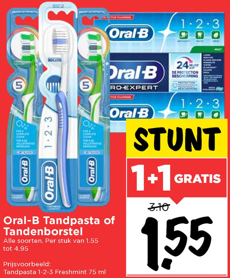 Oral-B   tandenborstel, tandpasta folder aanbieding bij  Vomar - details