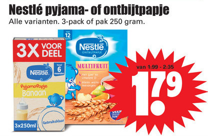 Nestle   babyvoeding folder aanbieding bij  Dirk - details