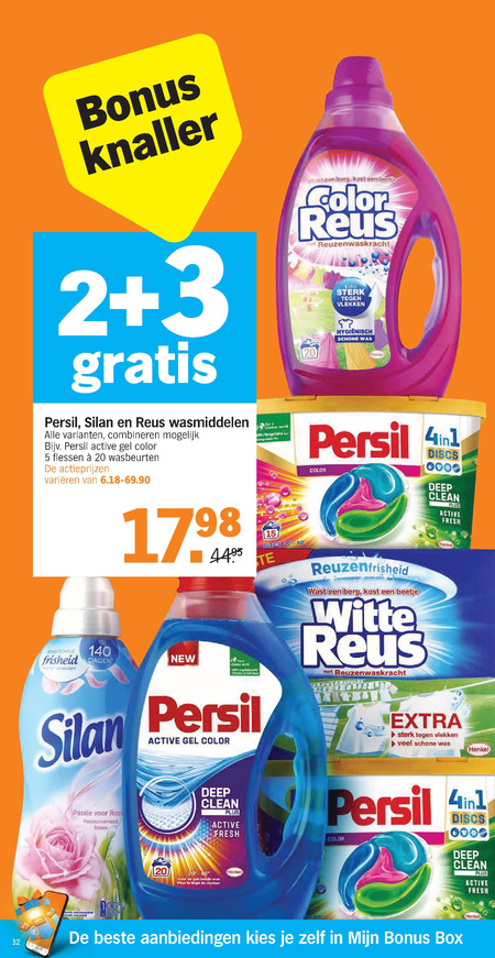 Silan   wasmiddel, wasverzachter folder aanbieding bij  Albert Heijn - details