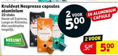 Kruidvat Huismerk   koffiecups folder aanbieding bij  Kruidvat - details