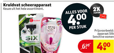 Kruidvat Huismerk   heren handscheerapparaat, dames handscheerapparaat folder aanbieding bij  Kruidvat - details