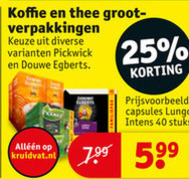 Douwe Egberts   koffiecups, oploskoffie folder aanbieding bij  Kruidvat - details