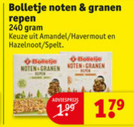 Bolletje   mueslireep folder aanbieding bij  Kruidvat - details