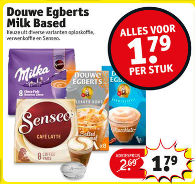 Douwe Egberts   oploskoffie, koffiepad folder aanbieding bij  Kruidvat - details