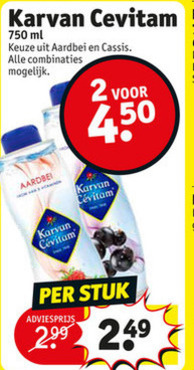 Karvan Cevitam   limonadesiroop folder aanbieding bij  Kruidvat - details