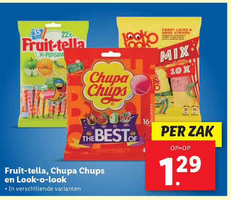 Chupa Chups   snoep, lollie folder aanbieding bij  Lidl - details