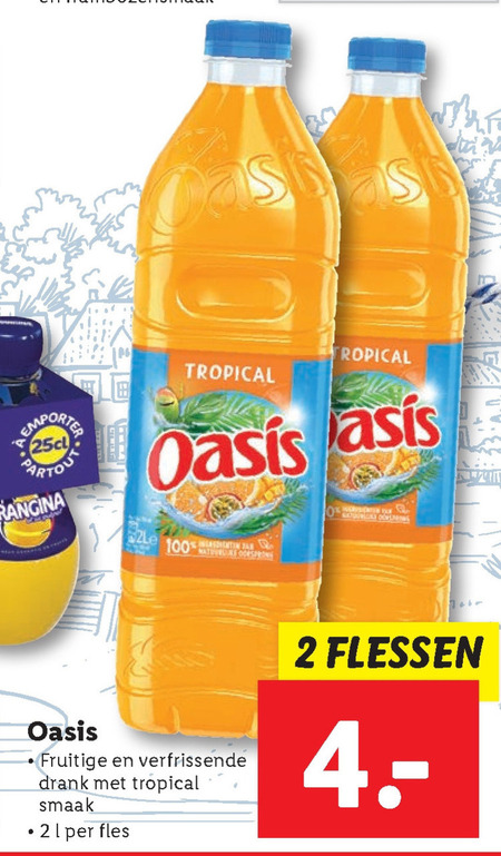 Oasis   frisdrank folder aanbieding bij  Lidl - details