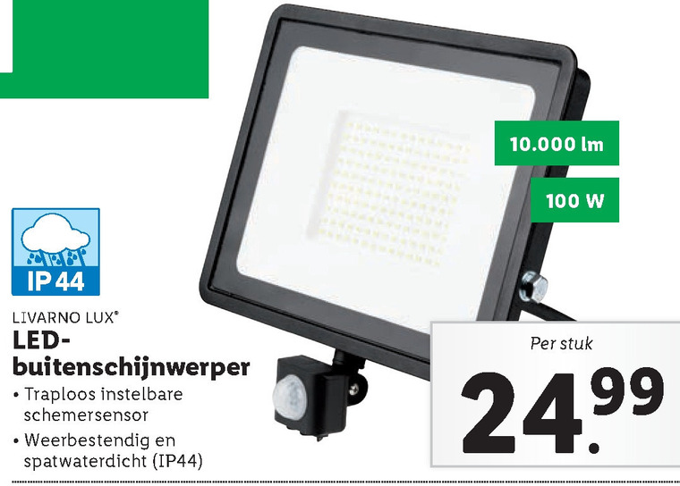 Livarno   buitenlamp folder aanbieding bij  Lidl - details