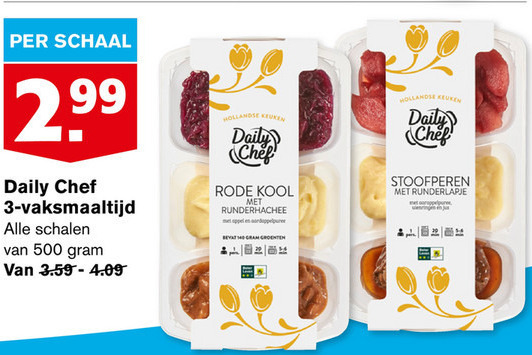 Daily Chef   hollandse kant en klaar maaltijd folder aanbieding bij  Hoogvliet - details