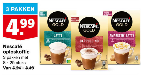 Nescafe   oploskoffie folder aanbieding bij  Hoogvliet - details