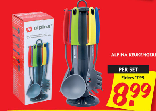 Alpina   kookgerei folder aanbieding bij  Dekamarkt - details