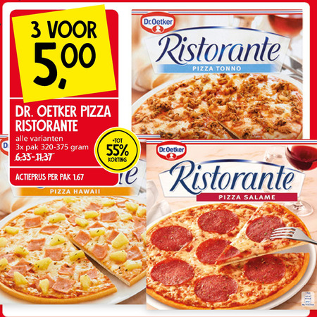 Dr Oetker   diepvriespizza folder aanbieding bij  Jan Linders - details