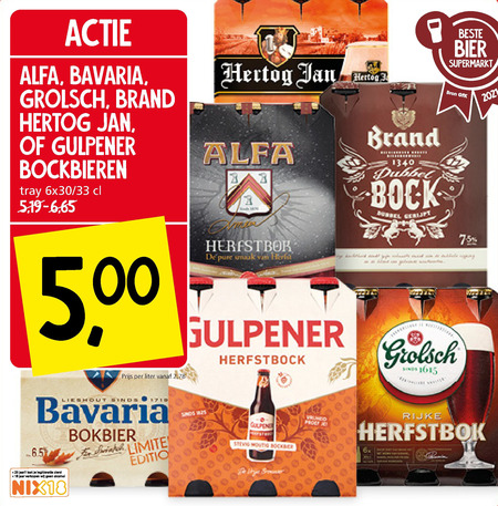 Bavaria   bokbier folder aanbieding bij  Jan Linders - details