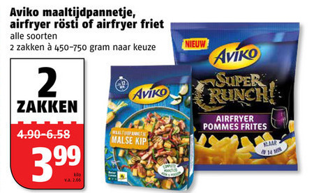 Aviko   rosti, diepvriesmaaltijd folder aanbieding bij  Poiesz - details