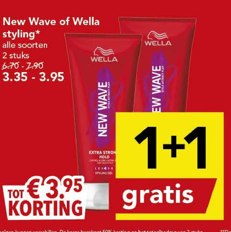 New Wave   hairspray, haargel folder aanbieding bij  Deen - details