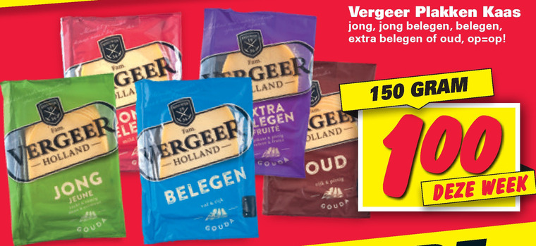 Vergeer   kaasplakken folder aanbieding bij  Nettorama - details