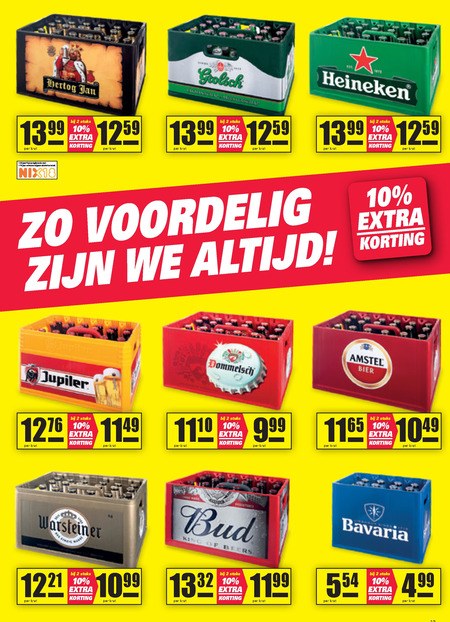 Grolsch   krat bier folder aanbieding bij  Nettorama - details