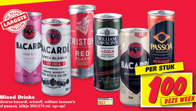 Bacardi   mixdrank folder aanbieding bij  Nettorama - details