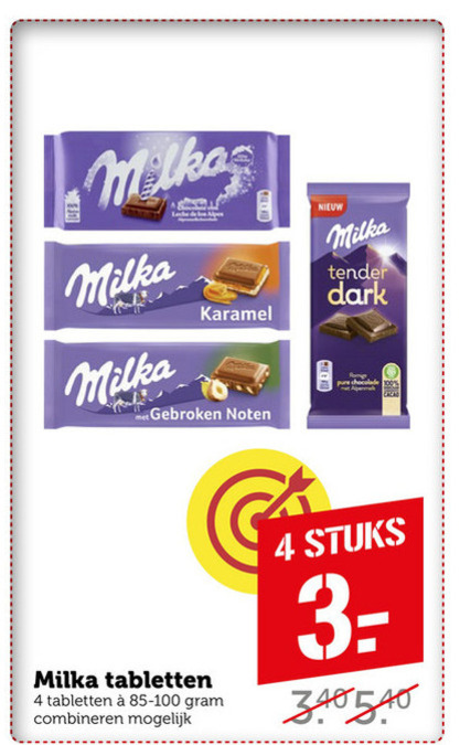 Milka   chocolade folder aanbieding bij  Coop - details