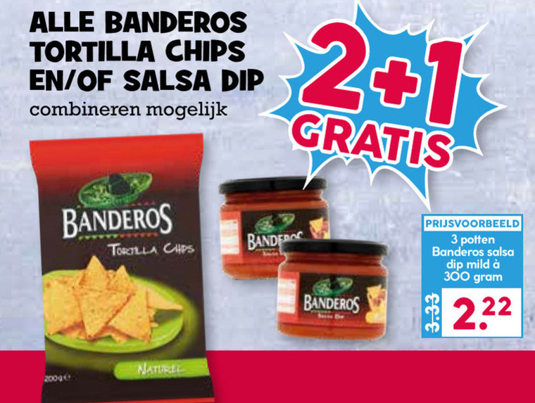 Banderos   dipsaus, chips folder aanbieding bij  Boons Markt - details