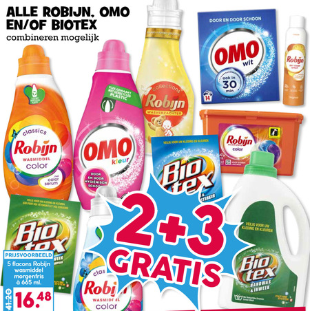 Biotex   wasmiddel, handwasmiddel folder aanbieding bij  Boons Markt - details