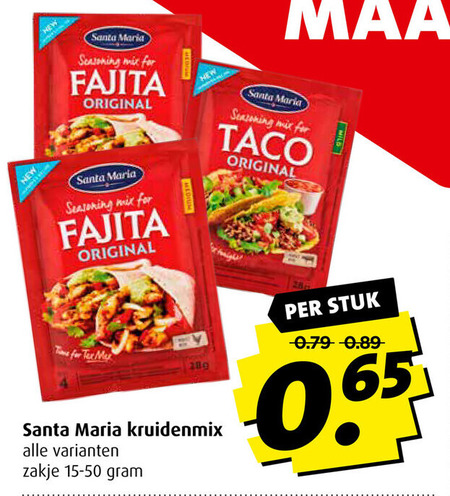 Santa Maria   maaltijdmix folder aanbieding bij  Boni - details