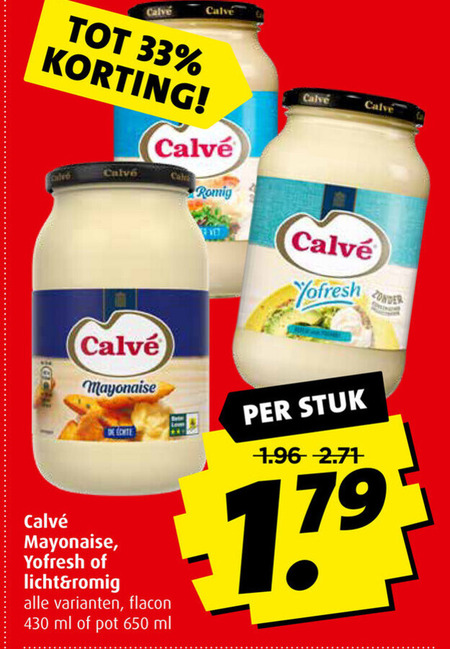 Calve   dressing, mayonaise folder aanbieding bij  Boni - details