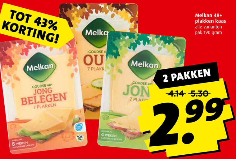 Melkan   kaasplakken folder aanbieding bij  Boni - details