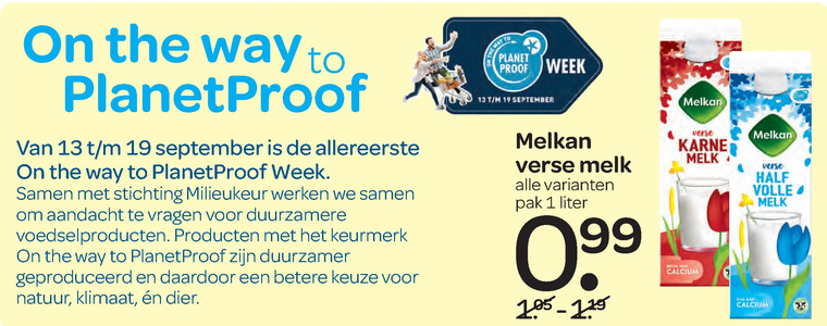 Melkan   karnemelk, melk folder aanbieding bij  Spar - details