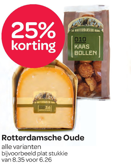 Rotterdamsche Oude   kaas folder aanbieding bij  Spar - details