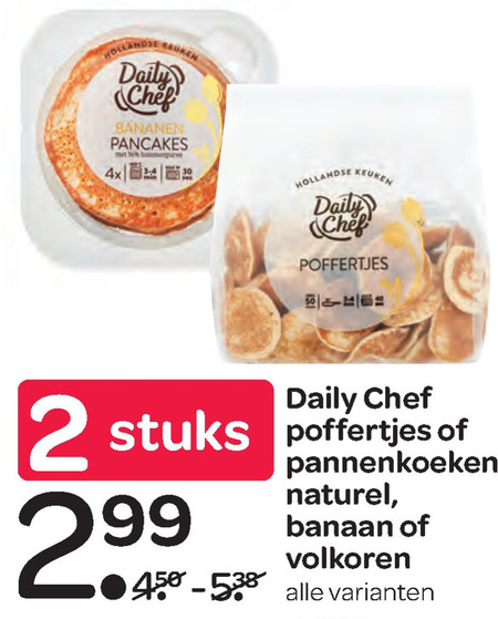 Daily Chef   pannenkoek, poffertjes folder aanbieding bij  Spar - details