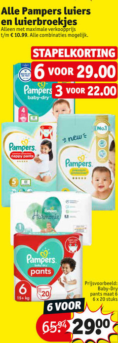 Pampers   luiers, luierbroekjes folder aanbieding bij  Kruidvat - details