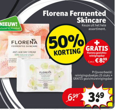 Florena   gezichtsreiniging, gezichtsverzorging folder aanbieding bij  Kruidvat - details