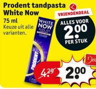 Prodent   tandpasta folder aanbieding bij  Kruidvat - details