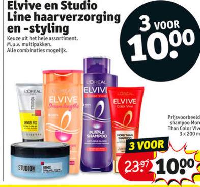 Studio Line   shampoo, haargel folder aanbieding bij  Kruidvat - details