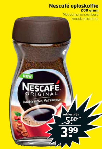 Nescafe   oploskoffie folder aanbieding bij  Trekpleister - details