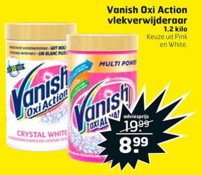 Vanish   vlekkenverwijderaar folder aanbieding bij  Trekpleister - details