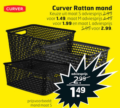 Curver   mand folder aanbieding bij  Trekpleister - details