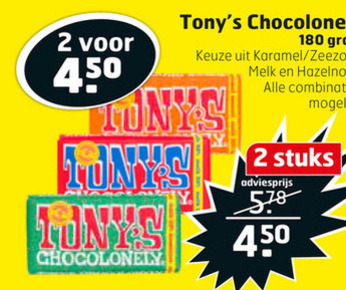 Tony Chocolony   chocolade folder aanbieding bij  Trekpleister - details