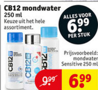 CB12   mondwater folder aanbieding bij  Kruidvat - details