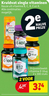 Kruidvat Huismerk   vitamine folder aanbieding bij  Kruidvat - details