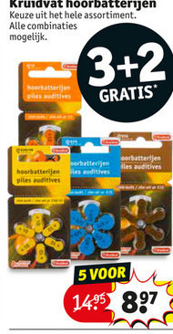 Kruidvat Huismerk   gehoorapparaatbatterijen folder aanbieding bij  Kruidvat - details