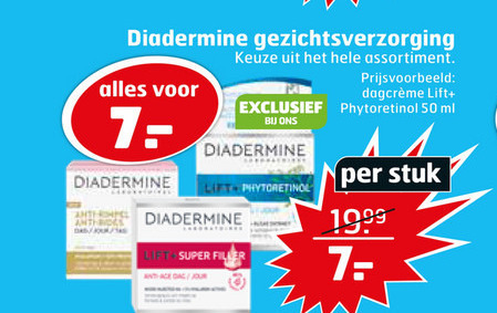 Diadermine   gezichtsverzorging, nachtcreme folder aanbieding bij  Trekpleister - details