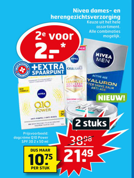 Nivea   dagcreme, gezichtsverzorging folder aanbieding bij  Trekpleister - details