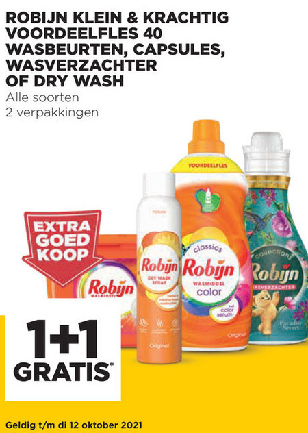 Robijn   wasmiddel, wasverzachter folder aanbieding bij  Jumbo - details